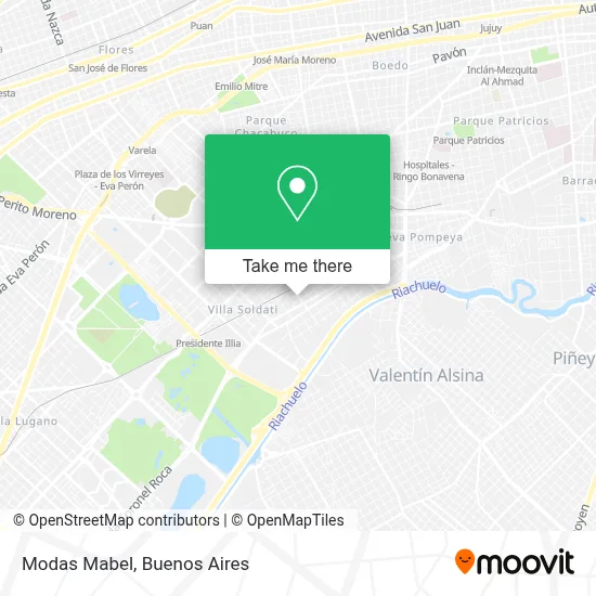 Modas Mabel map