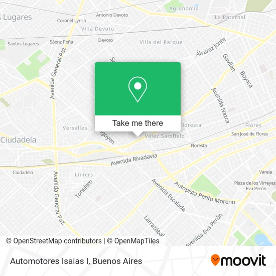Automotores Isaias I map