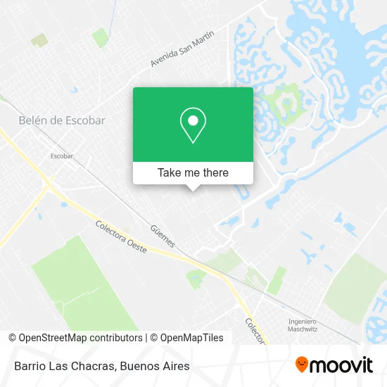 Barrio Las Chacras map