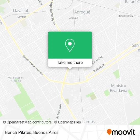 Bench Pilates map