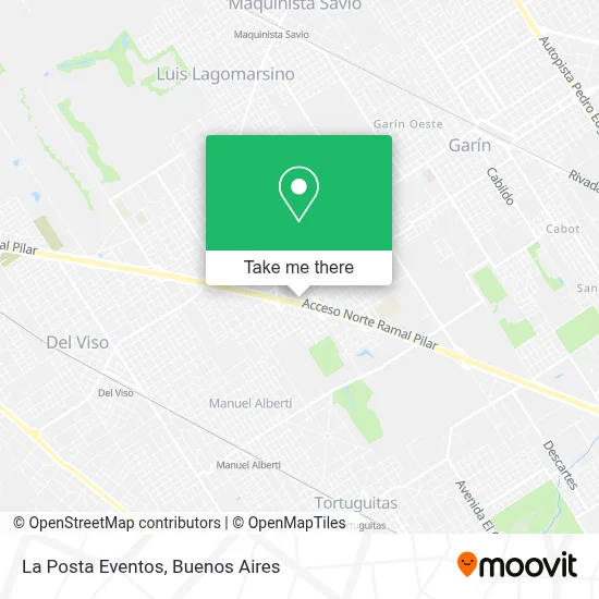 La Posta Eventos map
