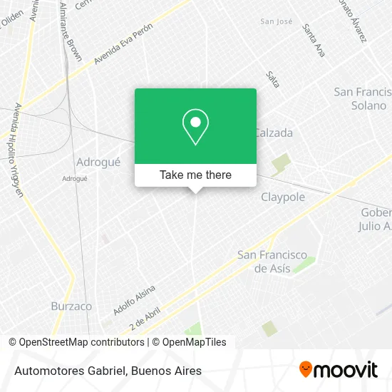 Automotores Gabriel map