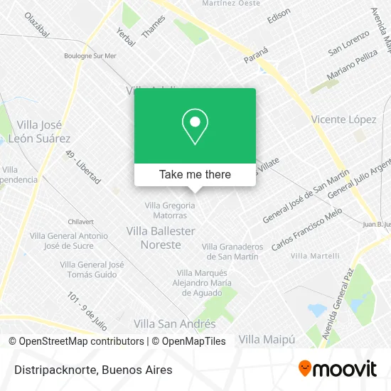 Distripacknorte map