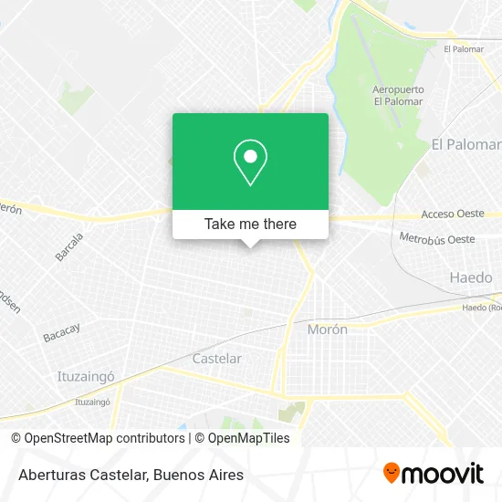 Aberturas Castelar map
