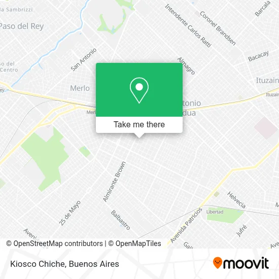 Kiosco Chiche map