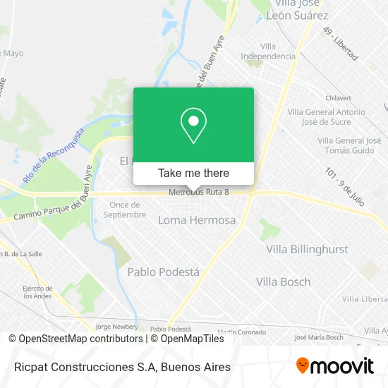 Ricpat Construcciones S.A map