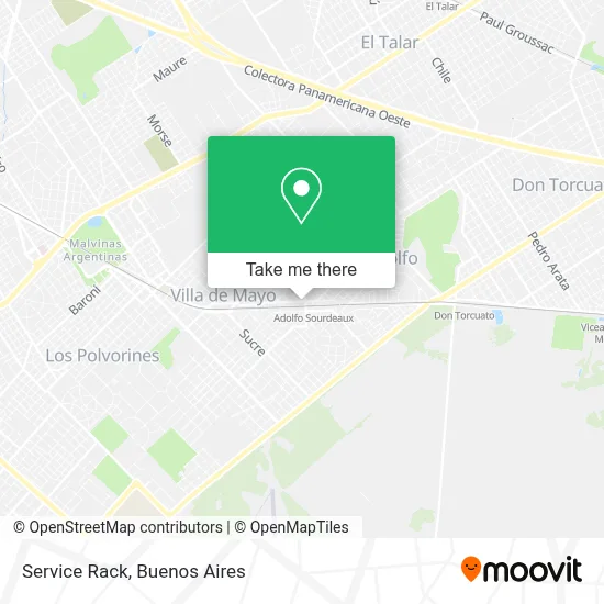 Service Rack map