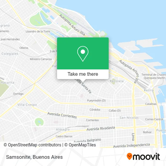 Samsonite map