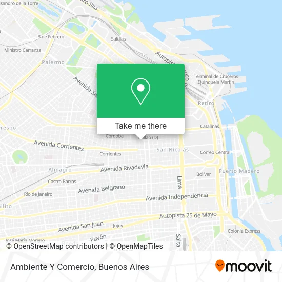 Ambiente Y Comercio map