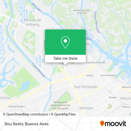 Bou Resto map