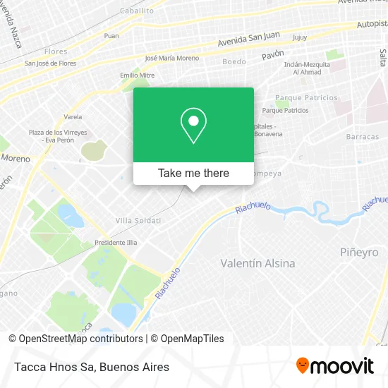 Tacca Hnos Sa map