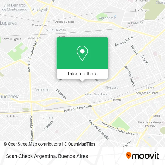 Scan-Check Argentina map