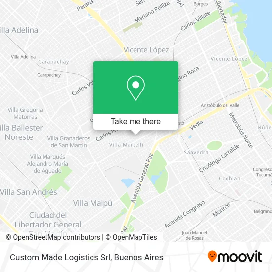 Custom Made Logistics Srl map