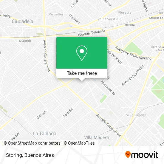 Storing map