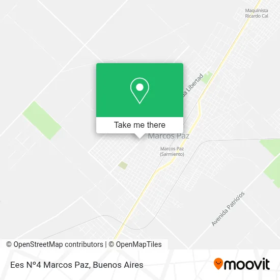 Ees Nº4 Marcos Paz map