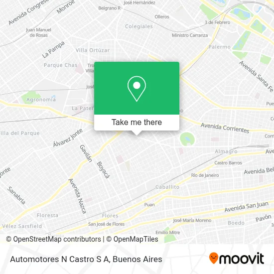 Automotores N Castro S A map