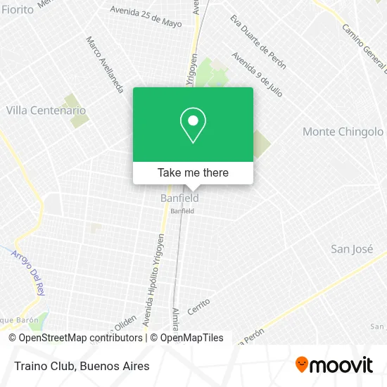 Traino Club map