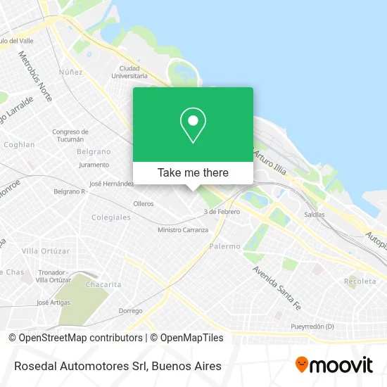 Rosedal Automotores Srl map