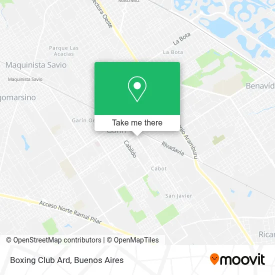 Boxing Club Ard map