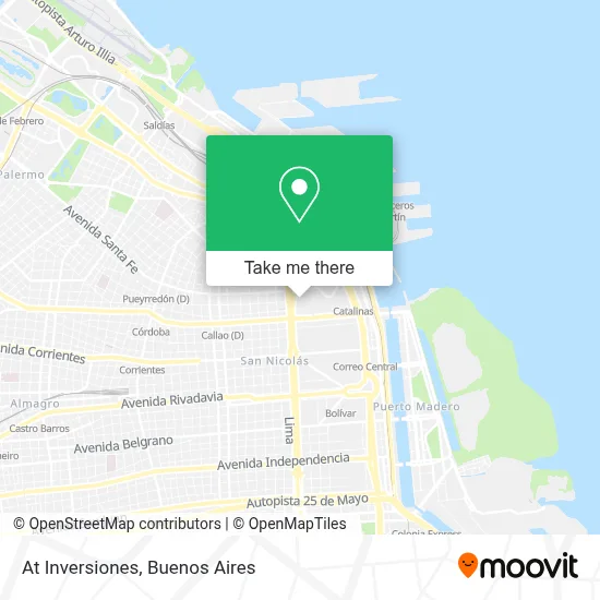 At Inversiones map