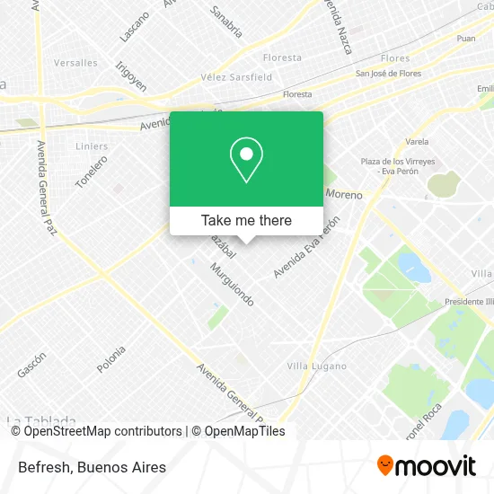 Befresh map