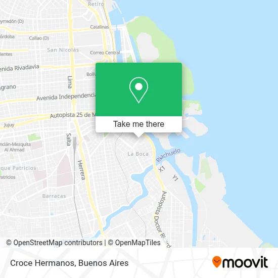 Croce Hermanos map