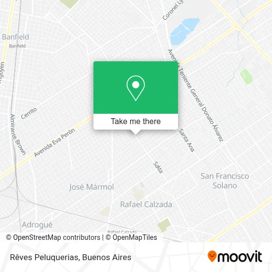 Rêves Peluquerias map