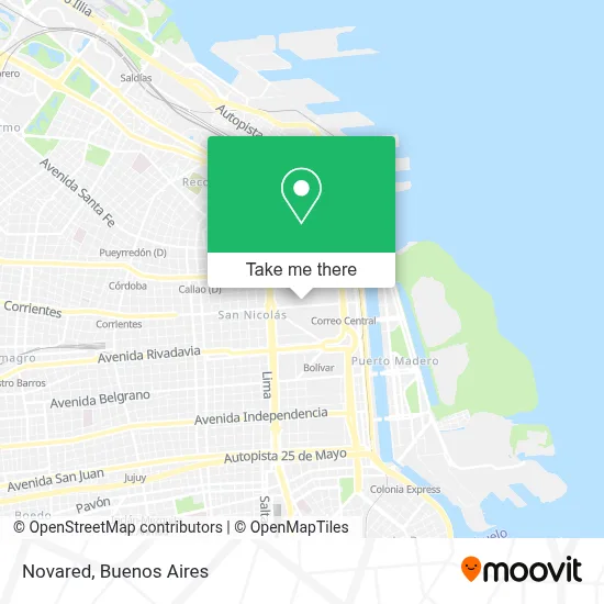 Novared map