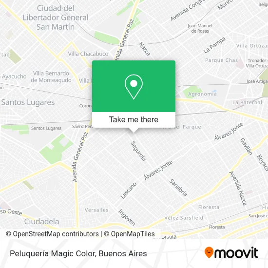 Peluquería Magic Color map