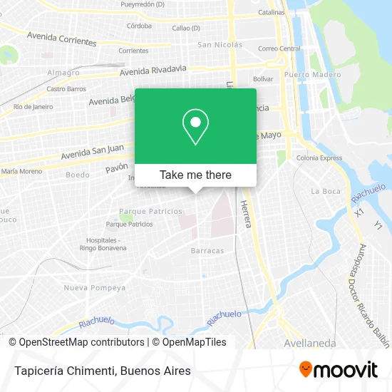 Tapicería Chimenti map