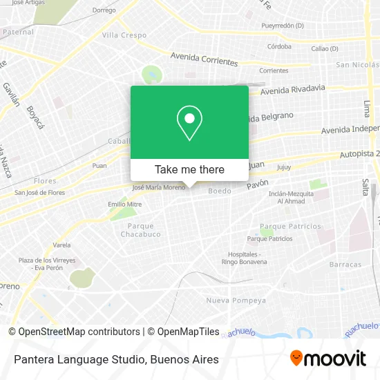 Pantera Language Studio map