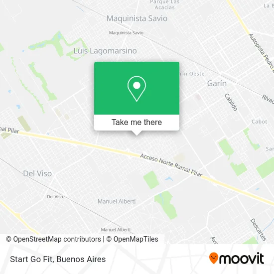 Start Go Fit map