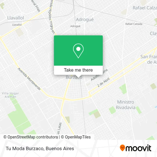 Tu Moda Burzaco map