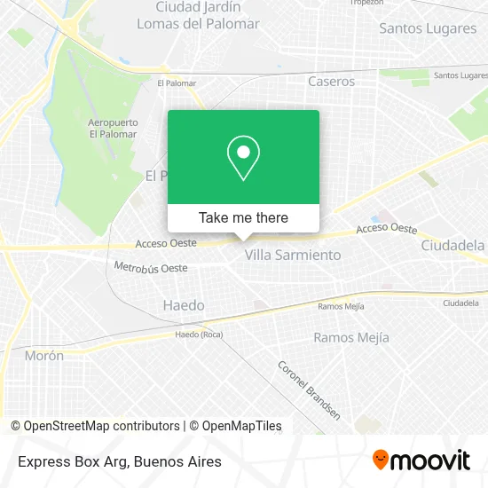 Express Box Arg map