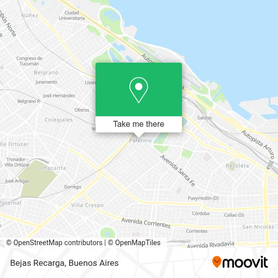 Bejas Recarga map