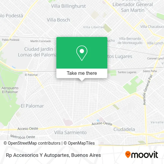 Rp Accesorios Y Autopartes map