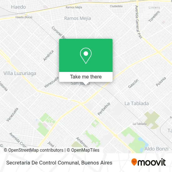 Secretaria De Control Comunal map