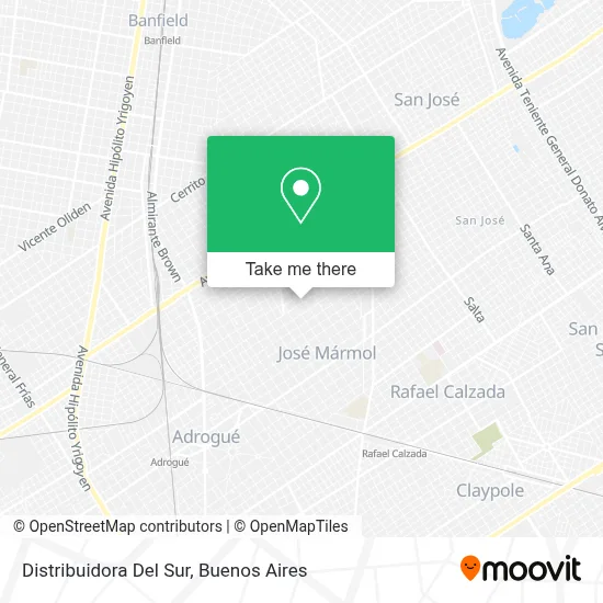 Distribuidora Del Sur map