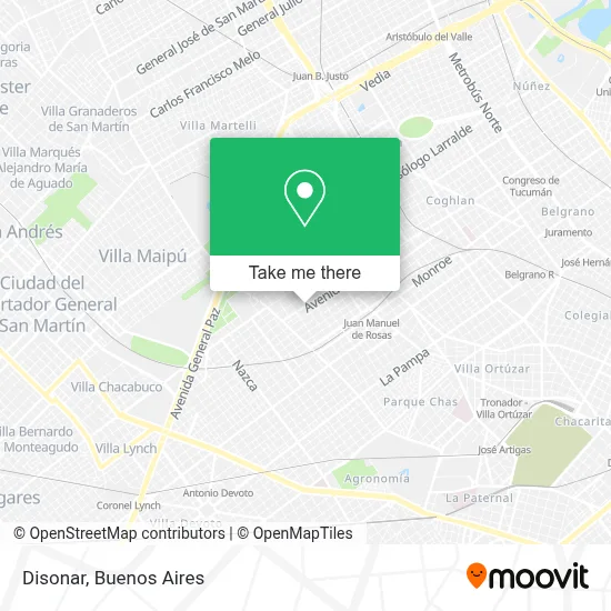 Disonar map