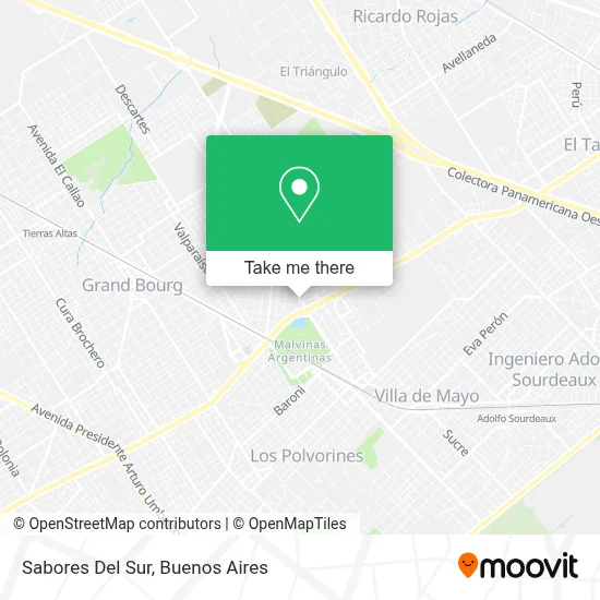 Sabores Del Sur map