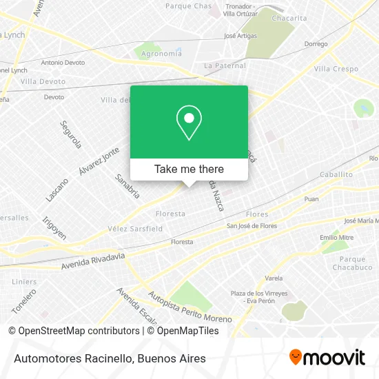 Automotores Racinello map