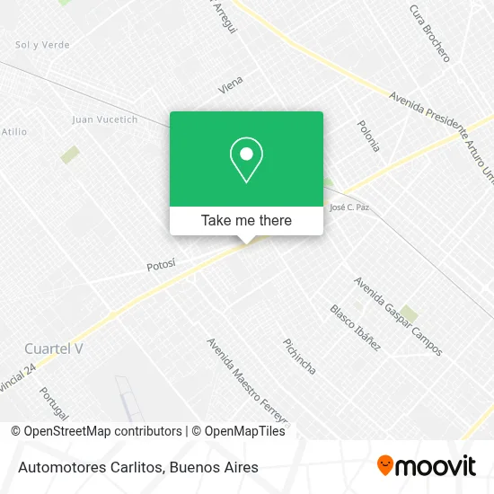 Automotores Carlitos map