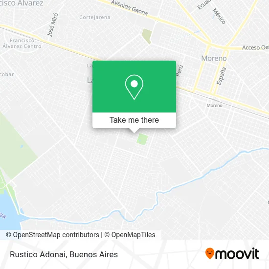 Rustico Adonai map