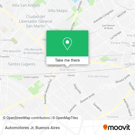Automotores Jr map