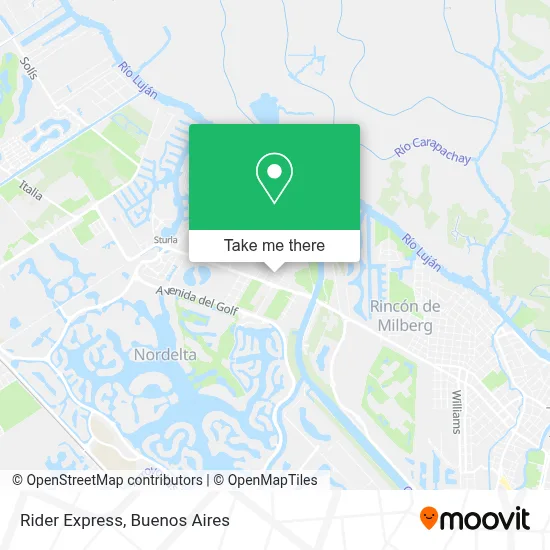 Rider Express map