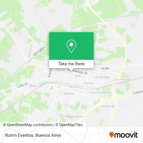 Ruhm Eventos map