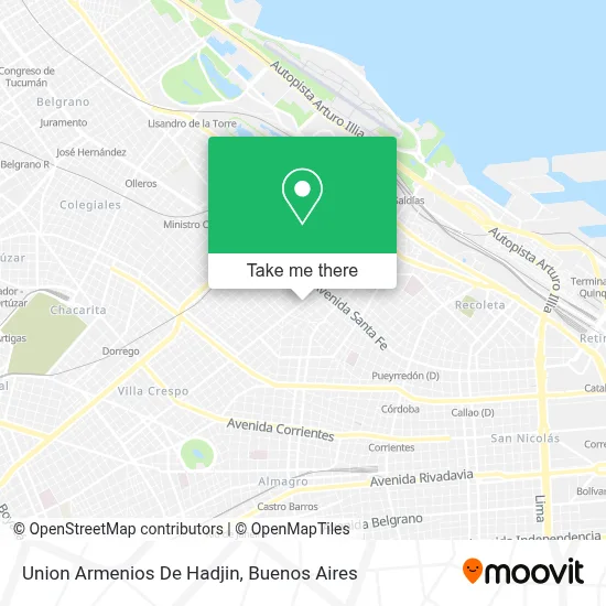 Union Armenios De Hadjin map