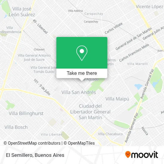 El Semillero map