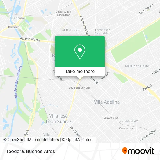 Teodora map