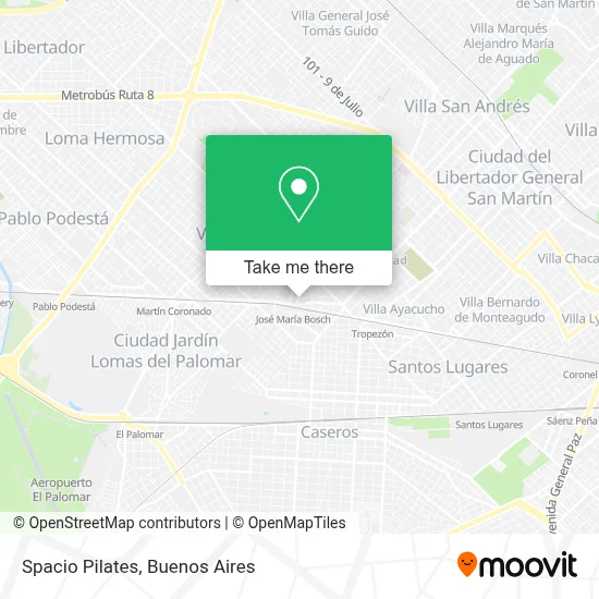 Spacio Pilates map